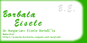 borbala eisele business card